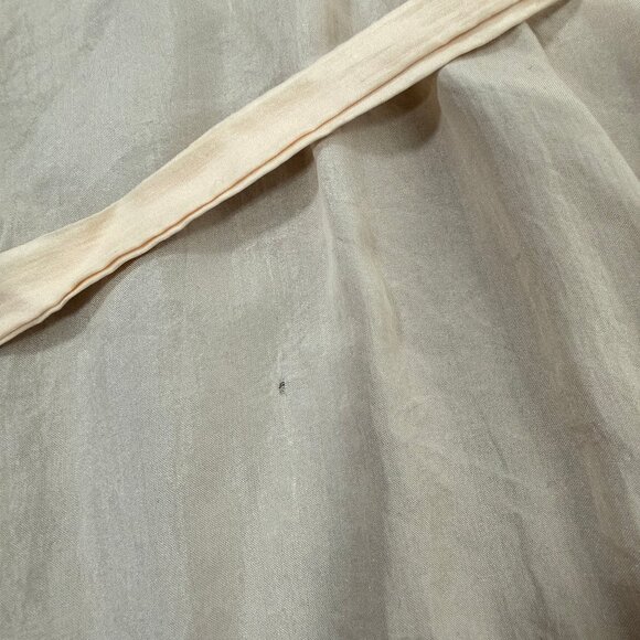 Vintage Linda 100% Silk & Lace Maxi Robe Long Coquette Romantic Light Pink M - Picture 14 of 16